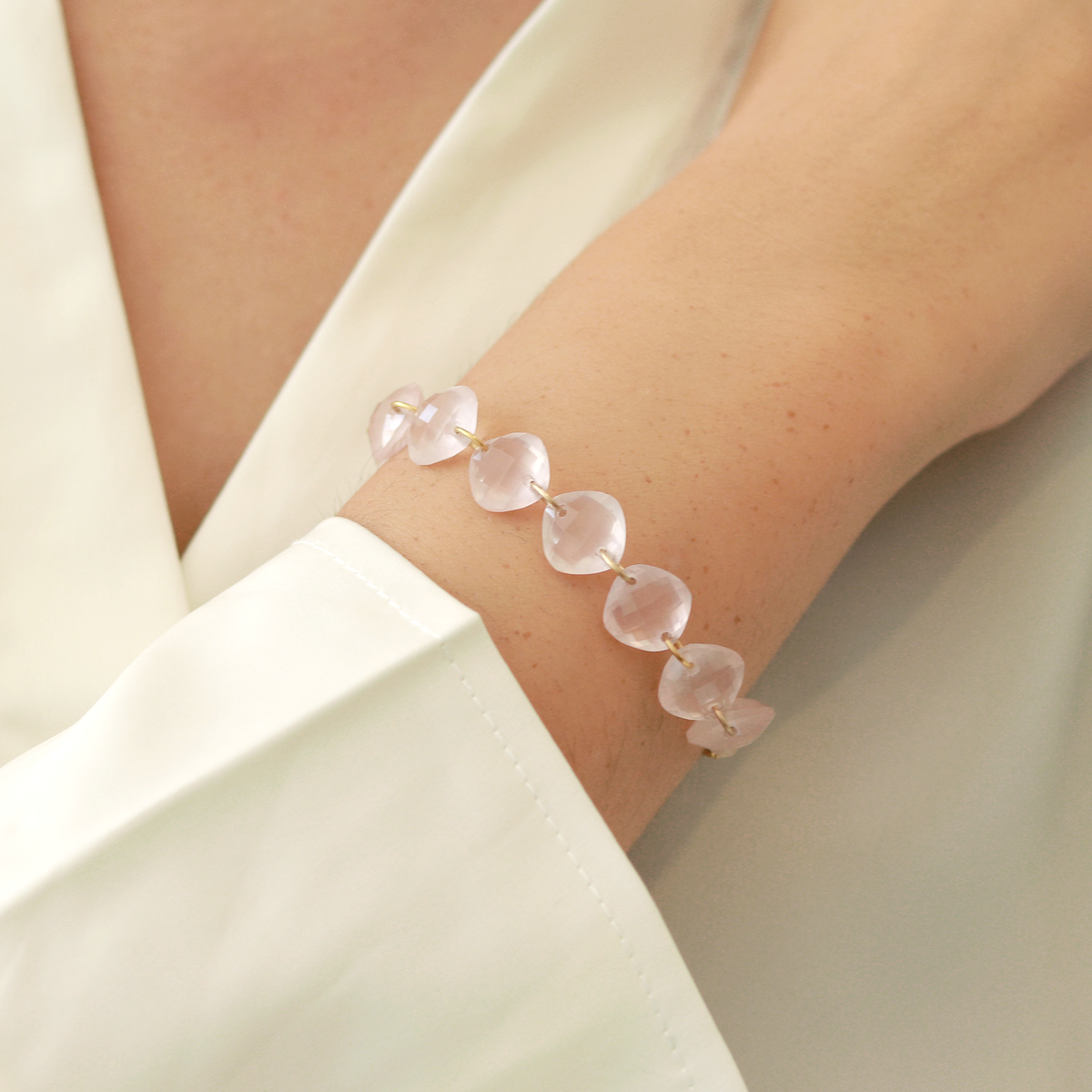 Multi Cushion Cut Gemstone Bracelet