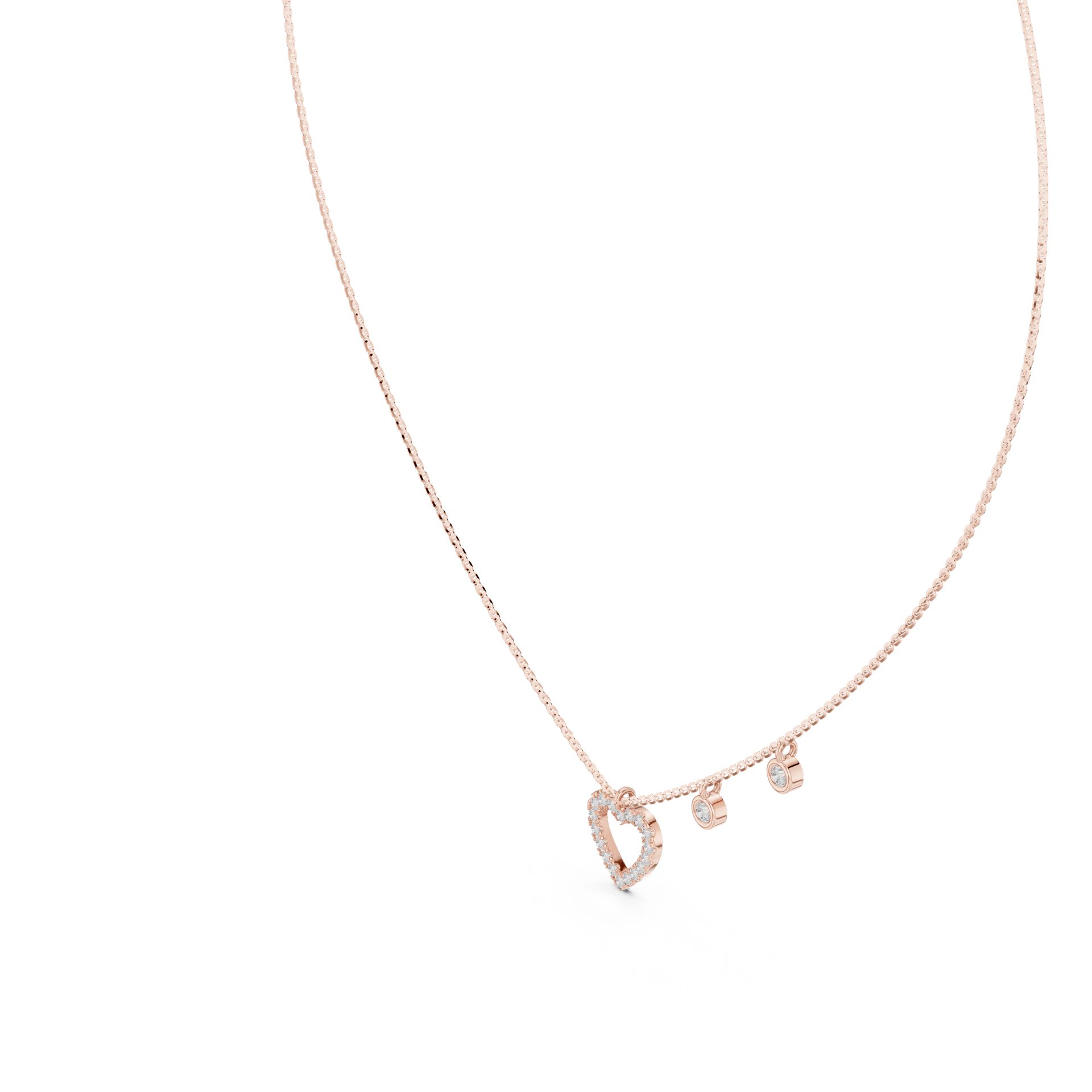 1.5Ct Lab-grown Diamond Necklace in 10K White Gold