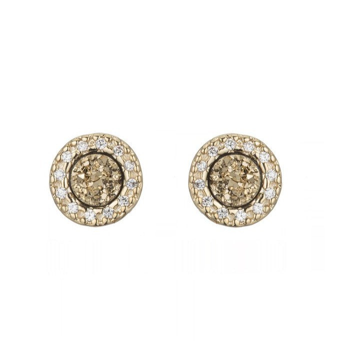 Chrissy CZ Embellished Dot Studs