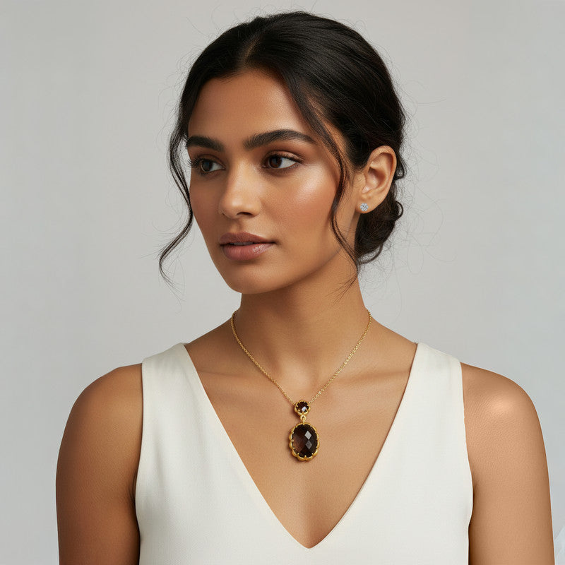 Jeanne Stone Pendant Necklace