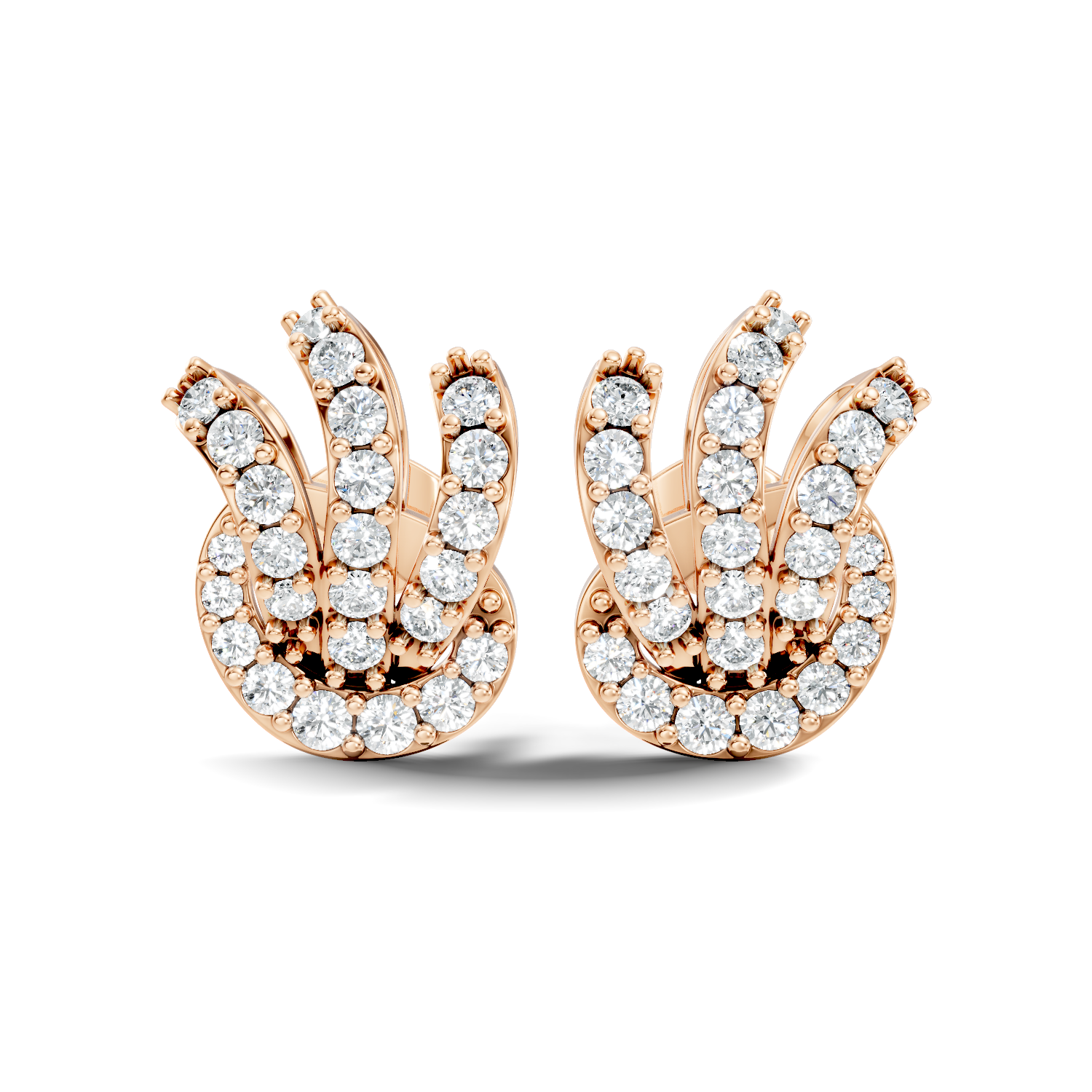 2.00Ct Oval-Cut Lab-grown Diamond Vintage Earrings in 10K White Gold