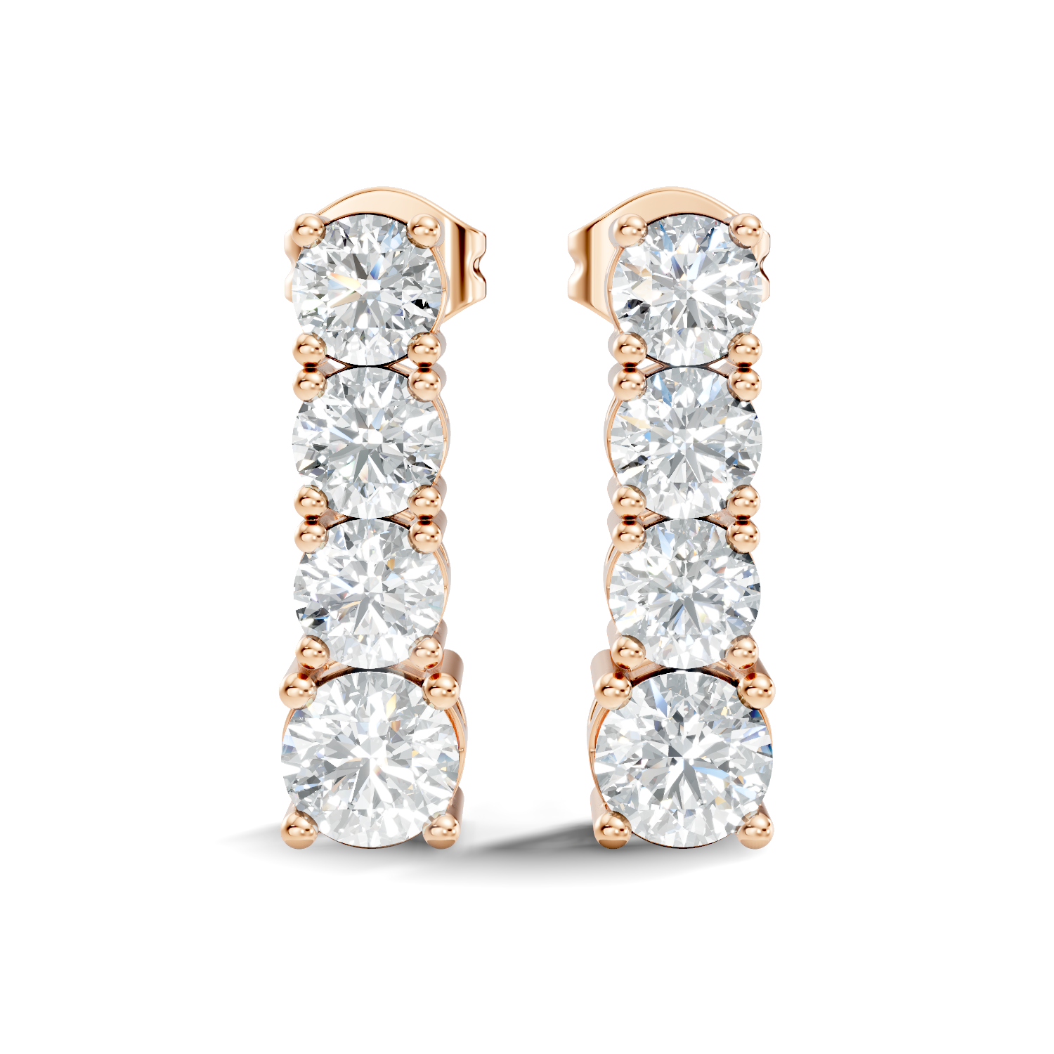2.69Ct Marquise-Cut Lab-grown Diamond Earrings in 10K White Gold