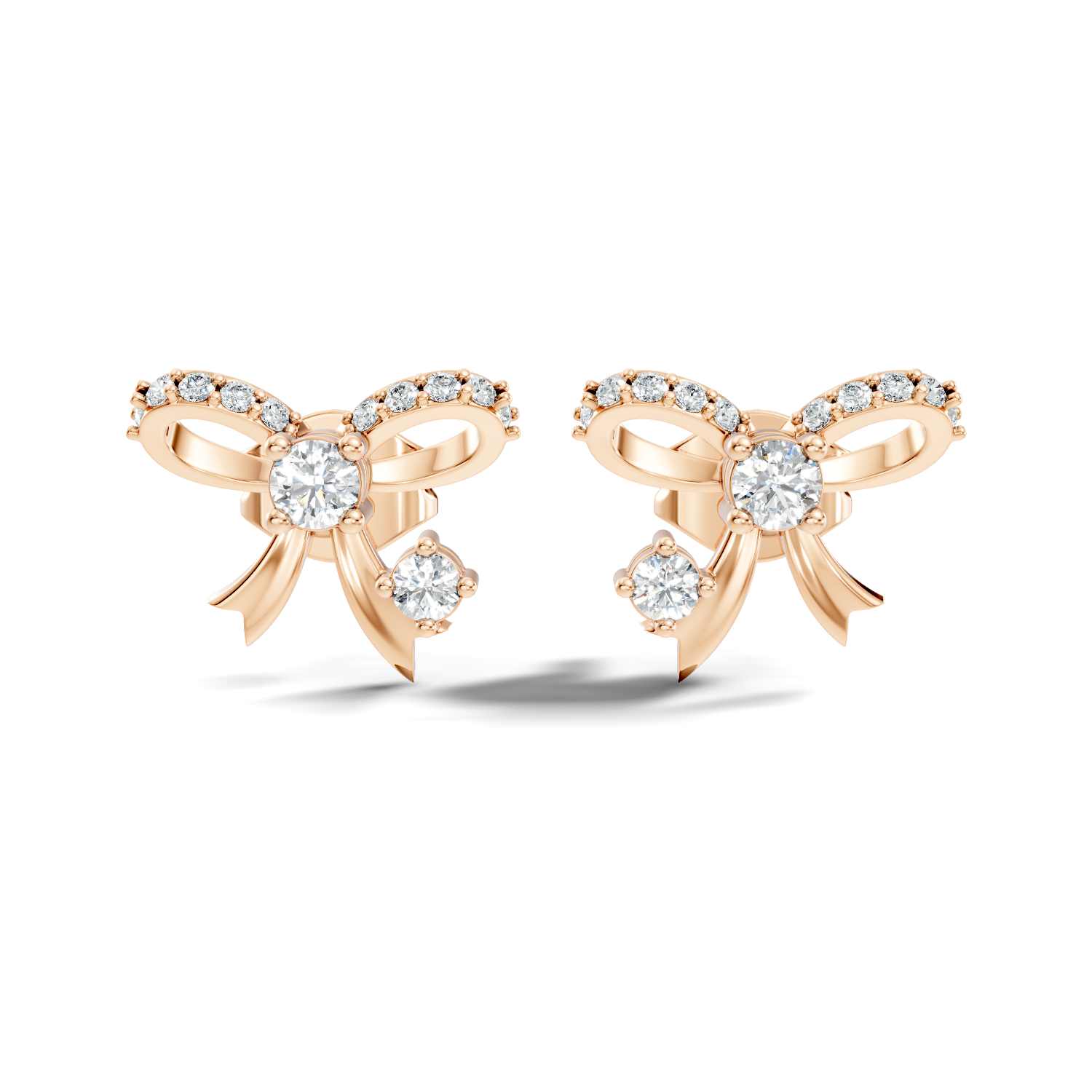 2.18Ct Marquise-Cut Lab-grown Diamond Studs in 10K Yellow Gold
