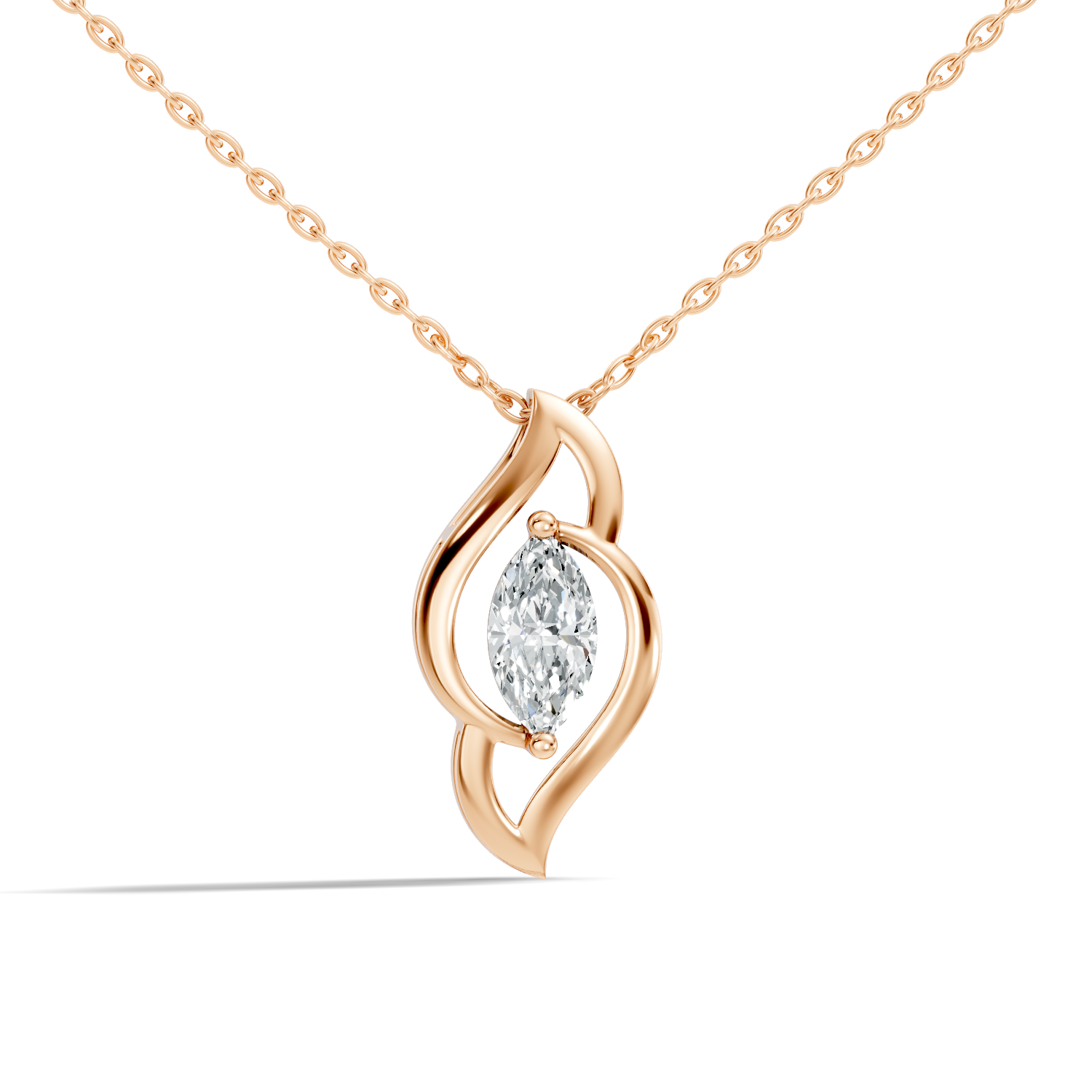 4.24Ct Oval-Cut Lab-grown Diamond Pendant in 10K White Gold