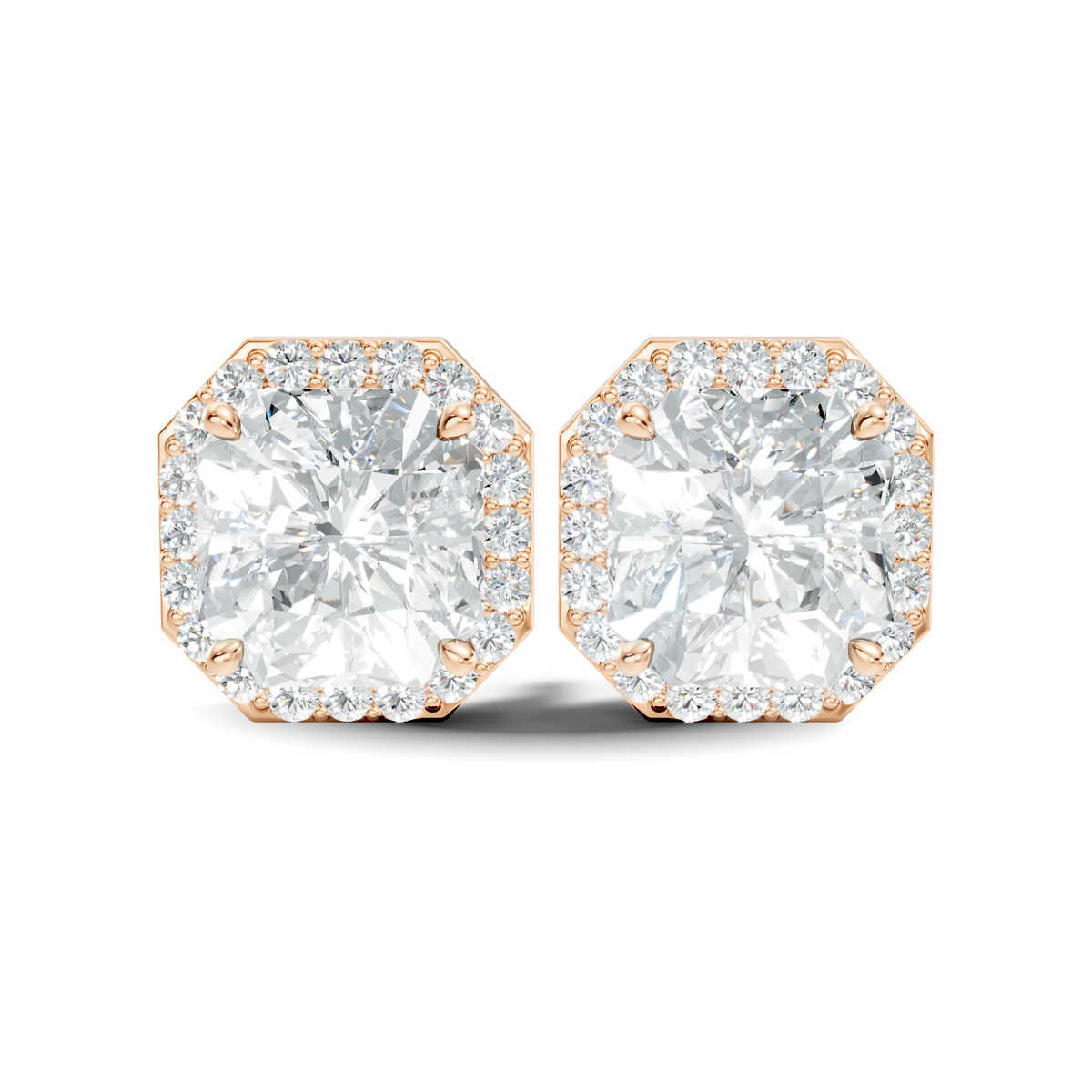 1.30Ct Oval-Cut Lab-grown Diamond Earrings in 10K Yellow Gold
