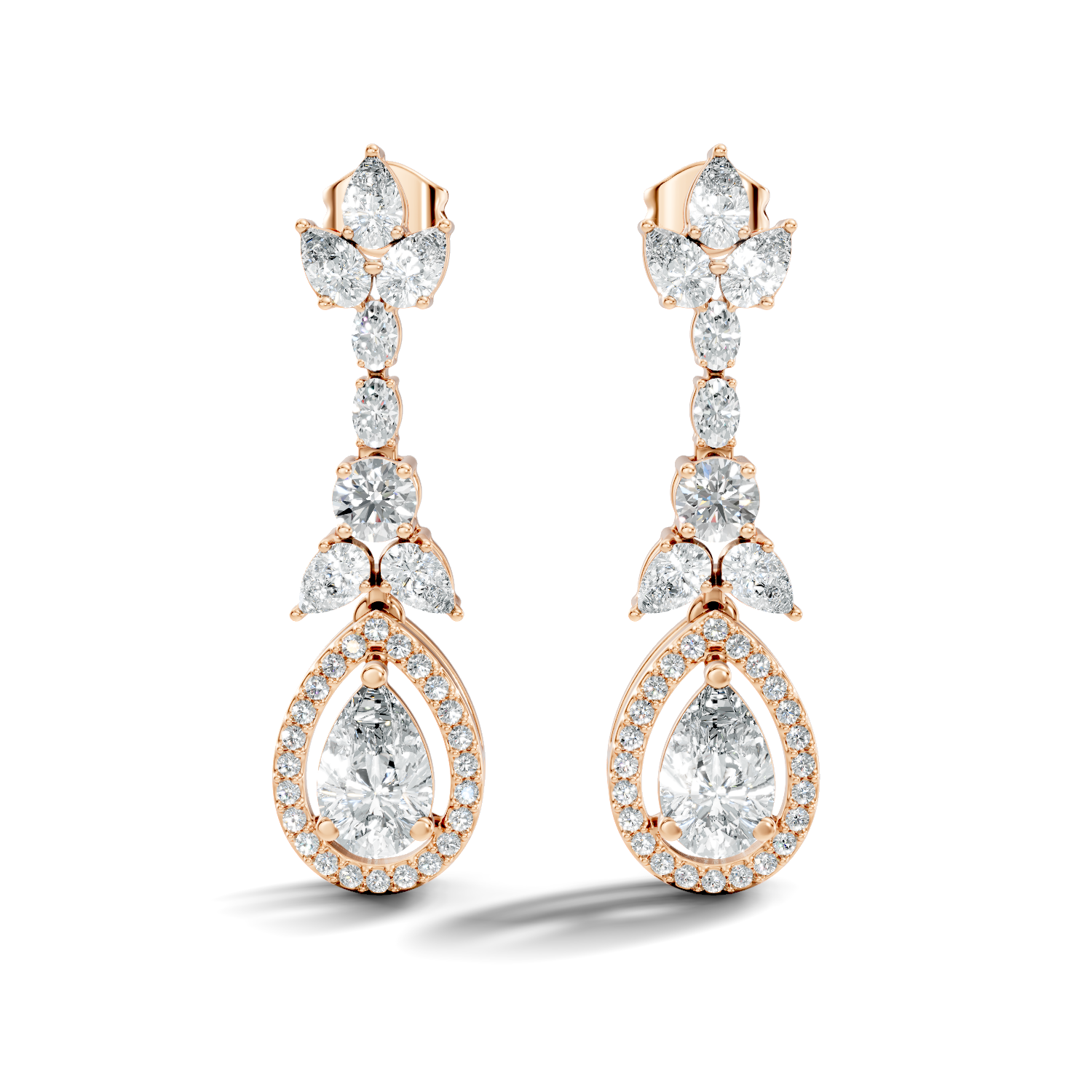 4.83Ct Round-Cut Lab-grown Diamond Earrings in 10K White Gold