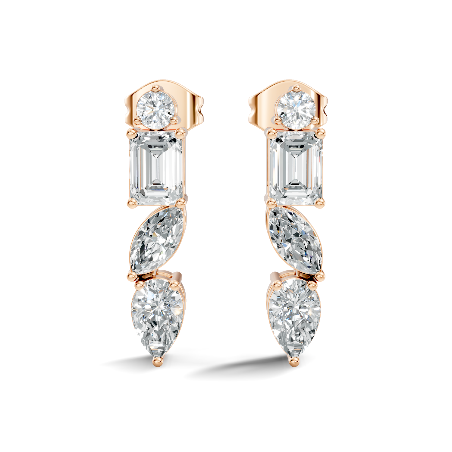 1.75Ct Oval-Cut Lab-grown Diamond Stud Earrings in 14K White Gold