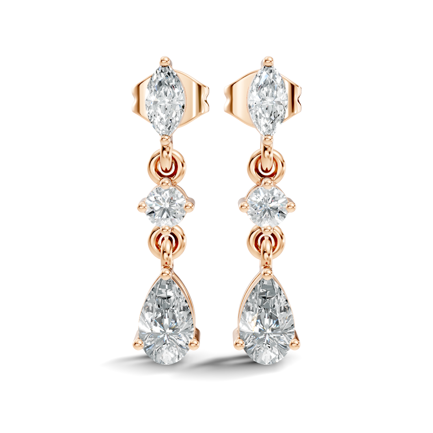 1.75Ct Oval-Cut Lab-grown Diamond Stud Earrings in 10K Yellow Gold