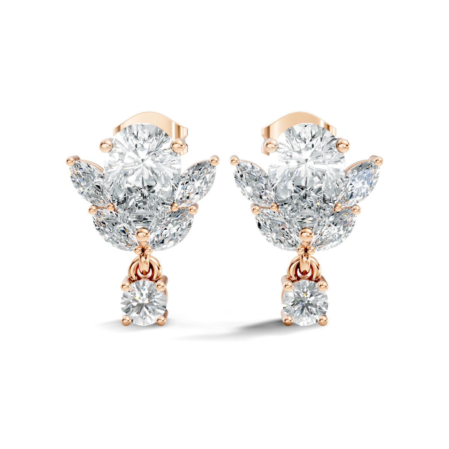 1.04Ct Pear-Cut Lab-grown Diamond Stud Earrings in 10K White Gold