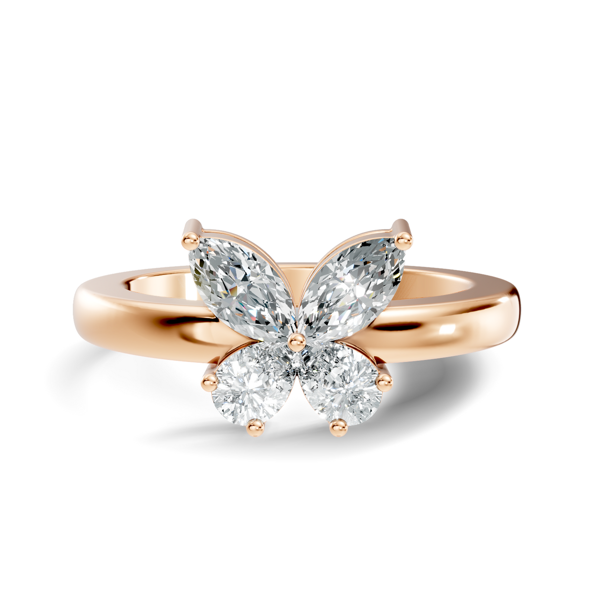 1.28Ct Heart-Cut Lab-grown Diamond Antique Ring in 10K Yellow Gold