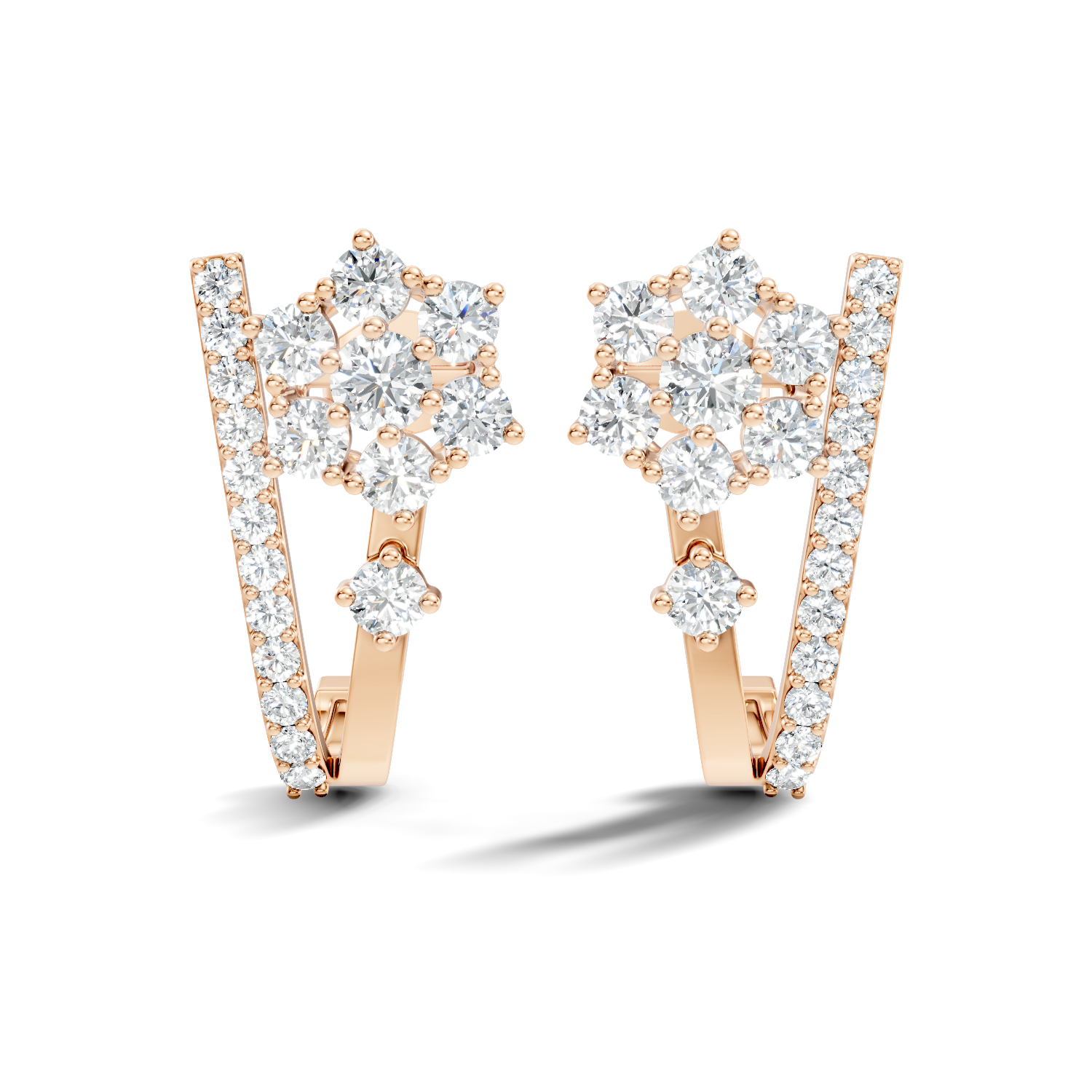 1.04Ct Pear-Cut Lab-grown Diamond Stud Earrings in 14K White Gold