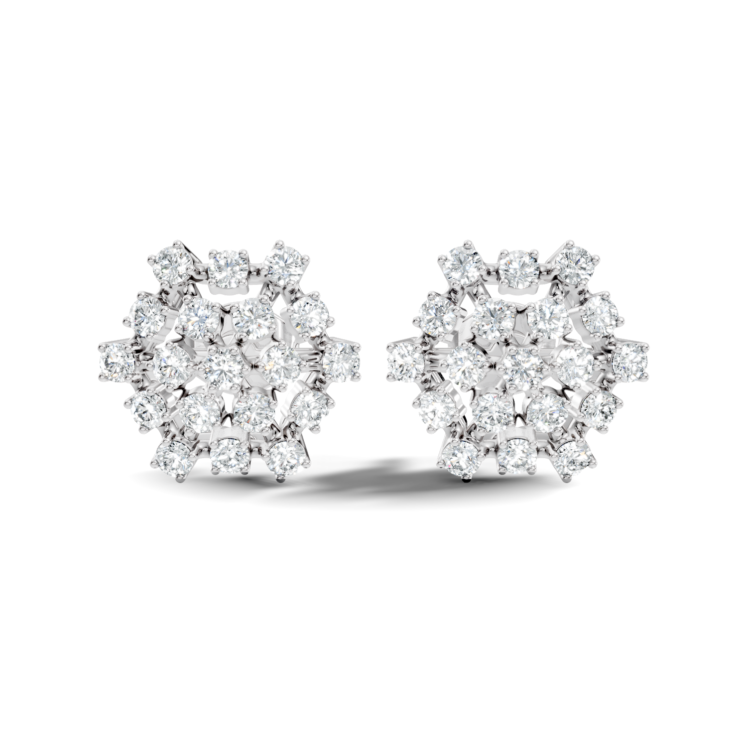 8.21Ct Emerald-Cut Lab-grown Diamond Vintage Earrings in 10K Rose Gold