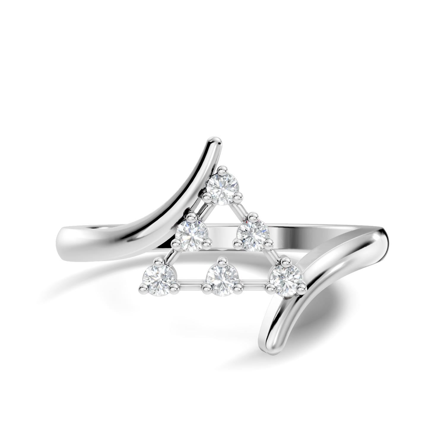 Marquise-Cut Lab-grown Diamond Cluster Ring in 10K White Gold