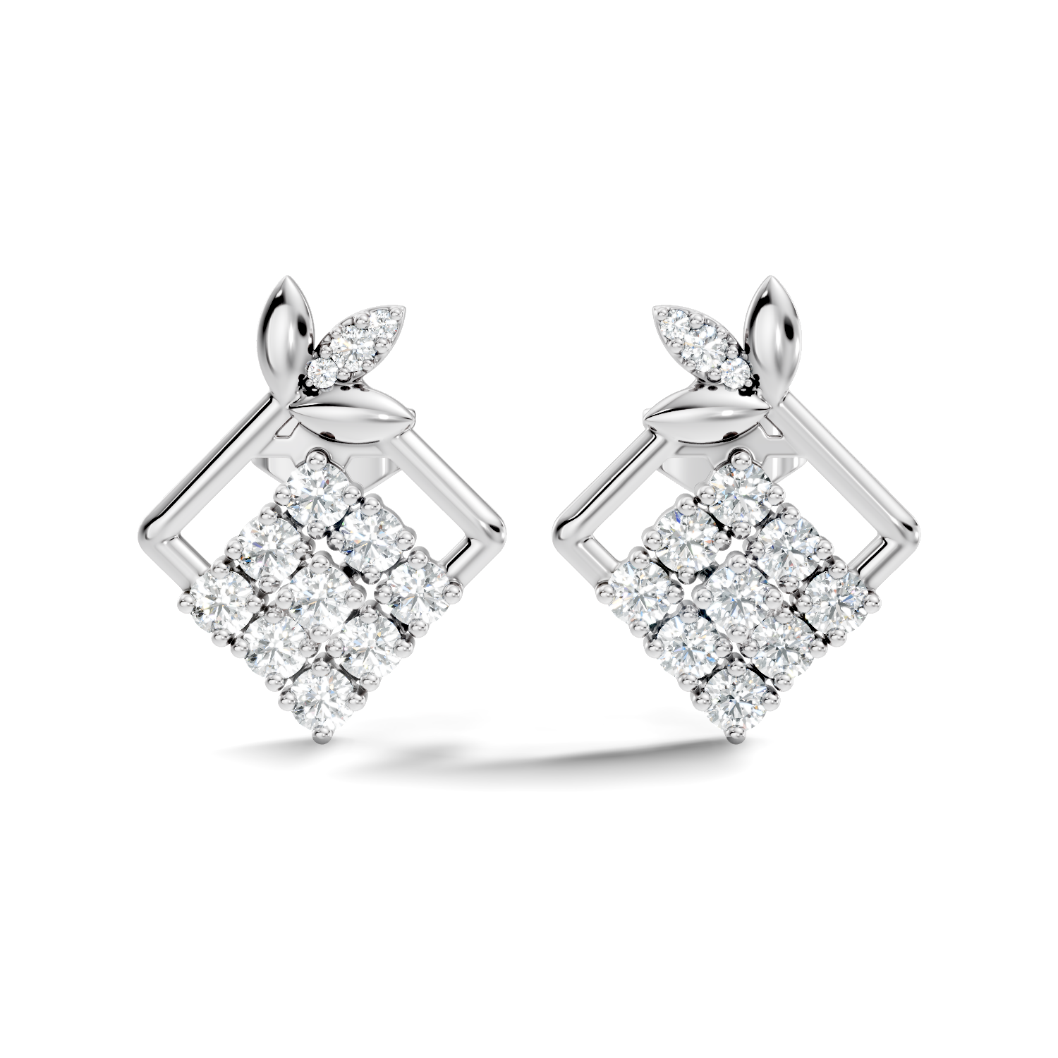 2.28Ct Round-Cut Lab-grown Diamond Vintage Studs in 10K Rose Gold