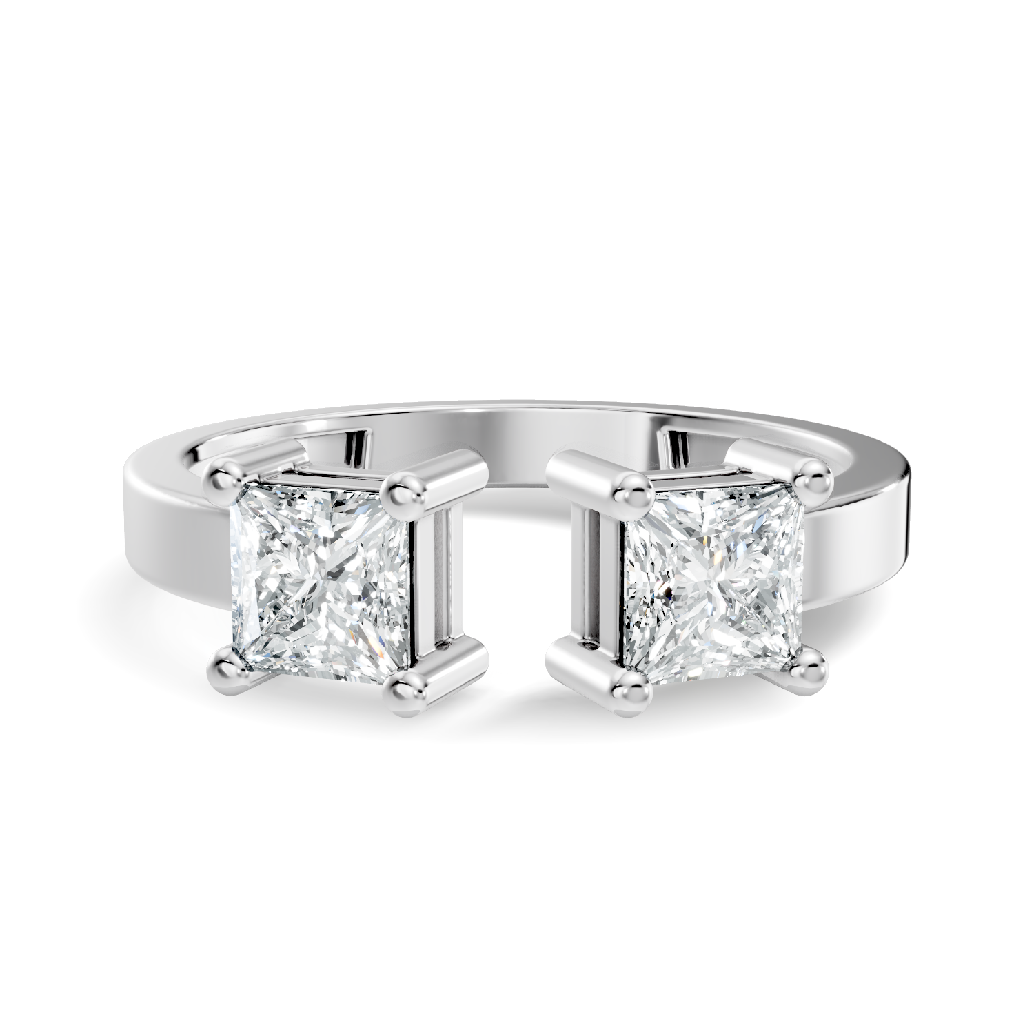 4.30Ct Pear-Cut Lab-grown Diamond Cluster Ring in 10K White Gold