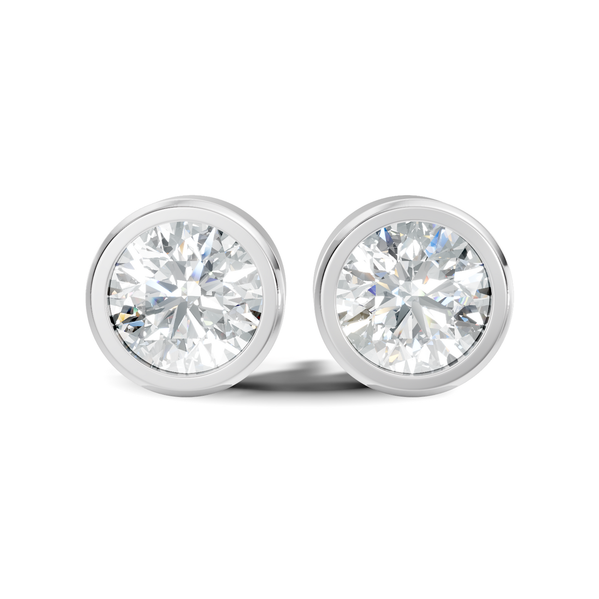 Pear-Cut Lab-grown Diamond Earrings in 10K White Gold
