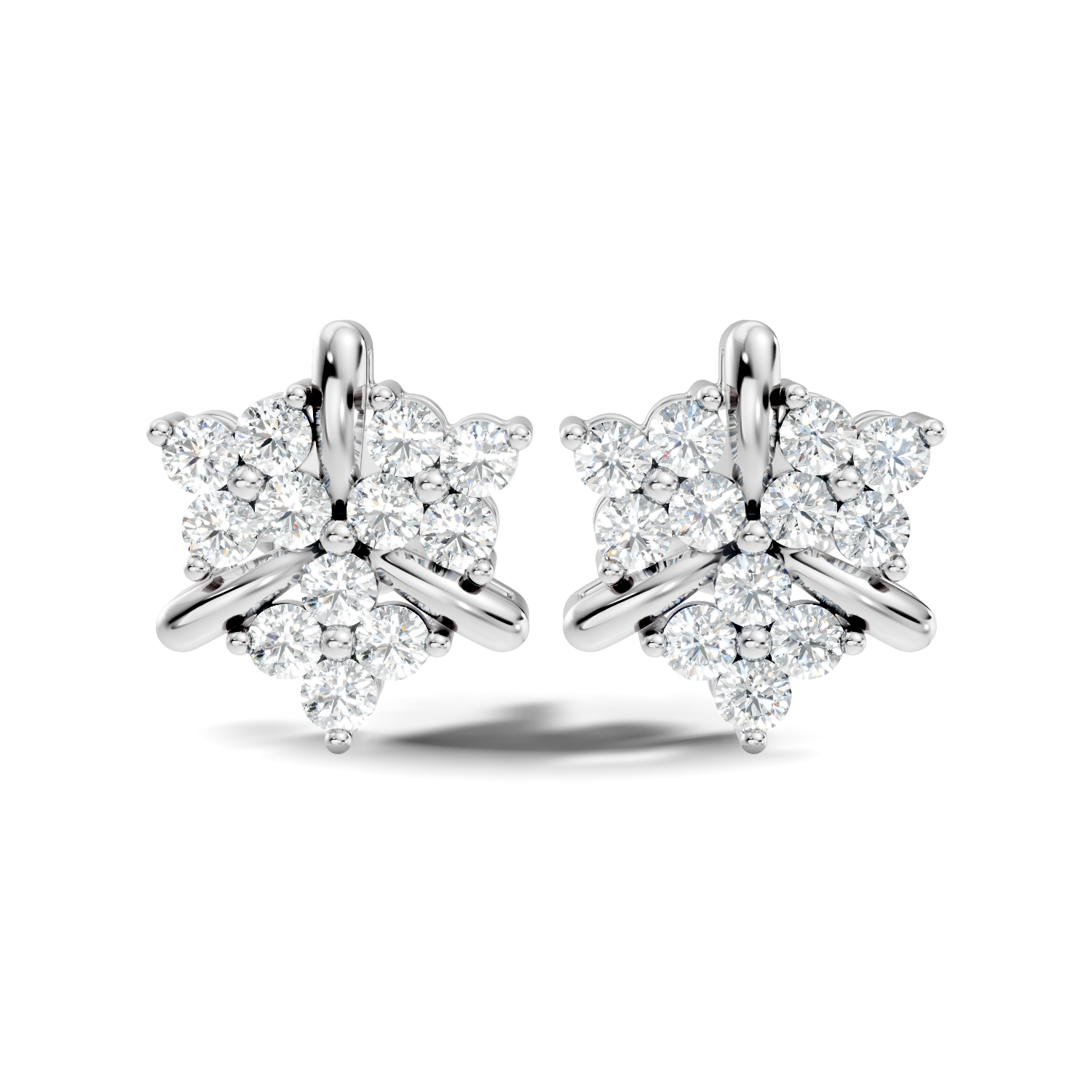 1.68Ct Marquise-Cut Lab-grown and Natural Diamond Vintage Earrings in 10K Rose Gold