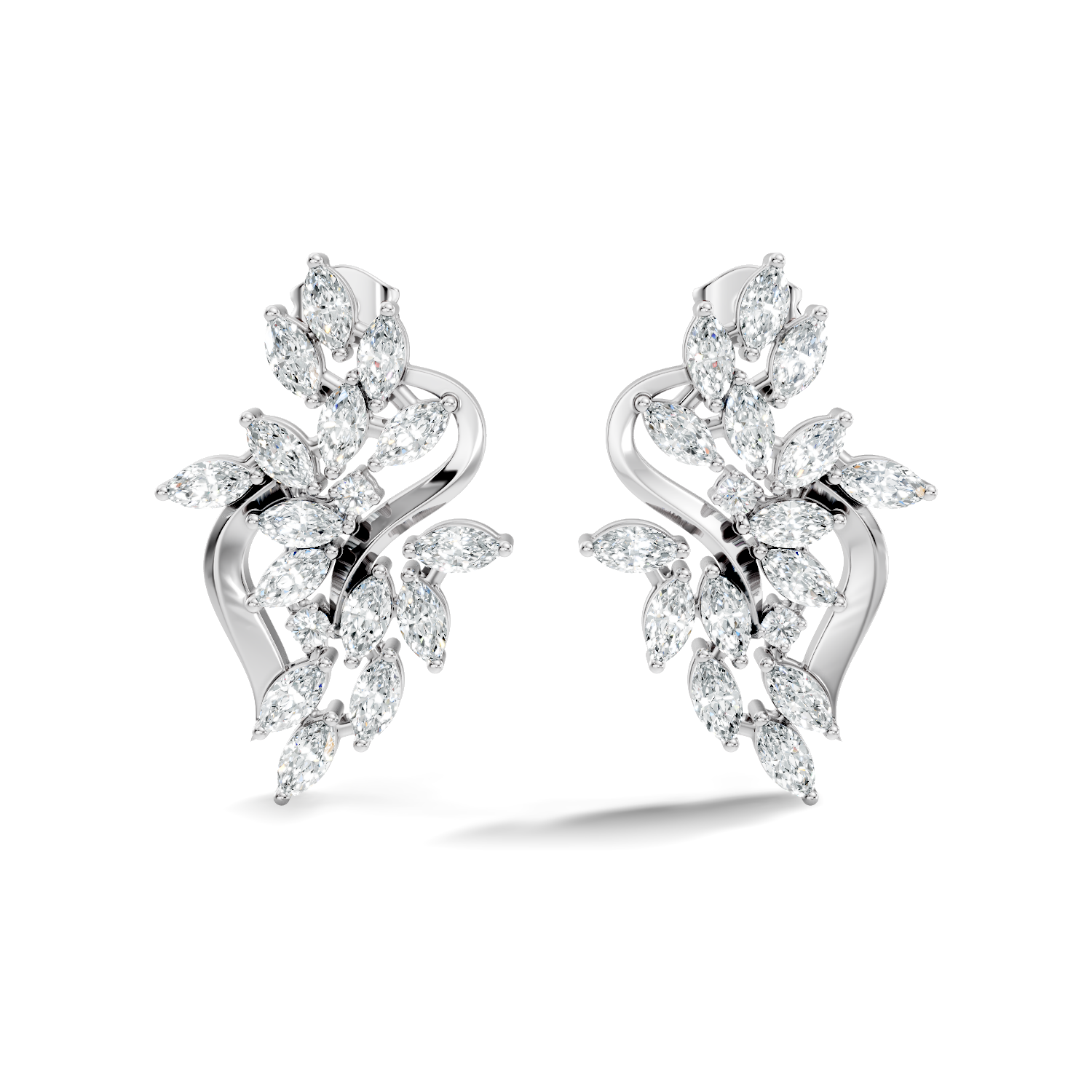 Round-Cut Lab-grown Diamond Antique Studs in 10K Rose Gold