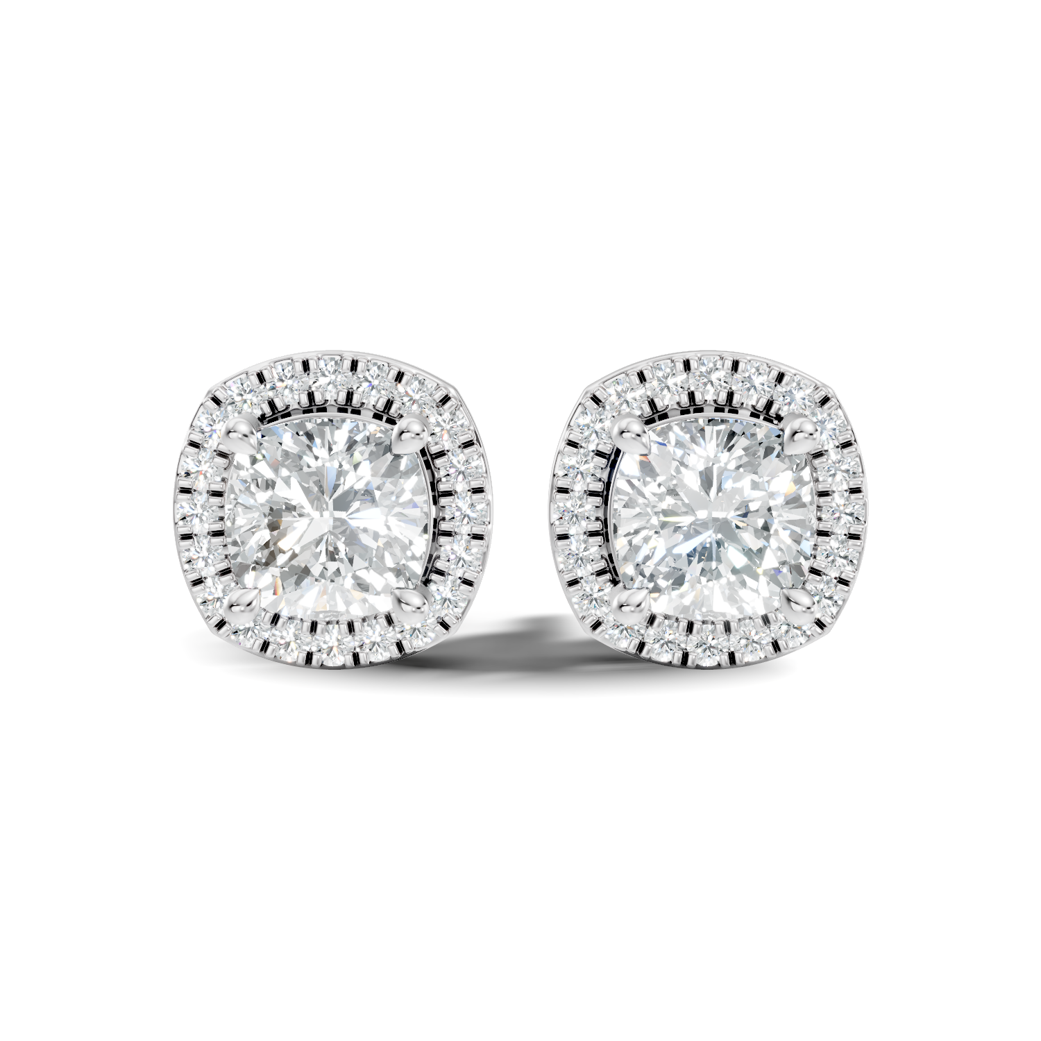 4.51Ct Oval-Cut Lab-grown Diamond Earrings in 10K White Gold