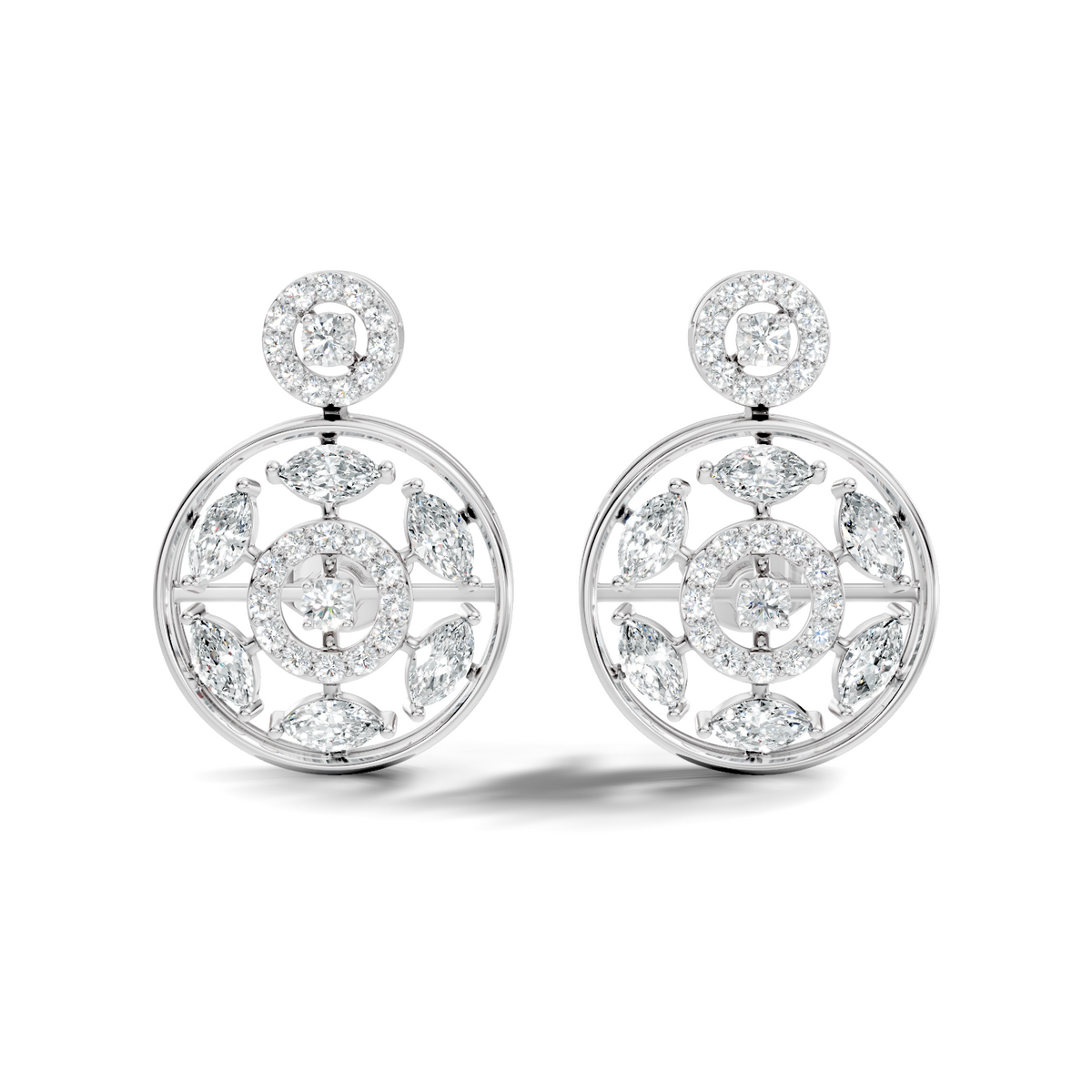 Round-Cut Lab-grown Diamond Studs in 10K White Gold