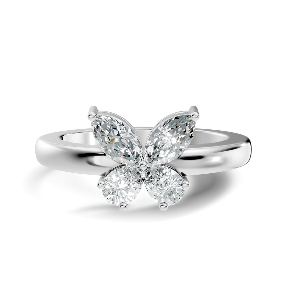 1.28Ct Heart-Cut Lab-grown Diamond Antique Ring in 10K Yellow Gold