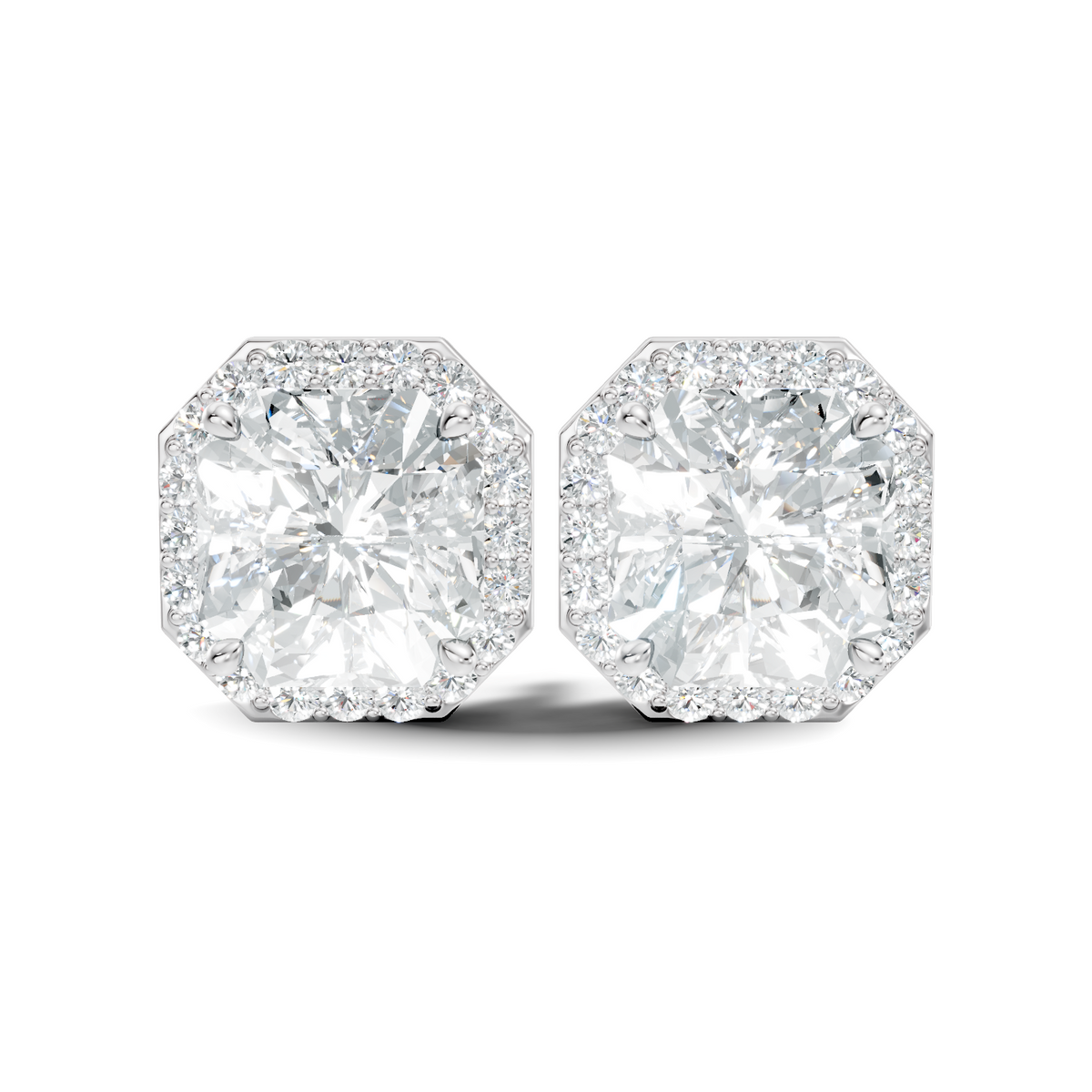 1.30Ct Oval-Cut Lab-grown Diamond Earrings in 10K Yellow Gold