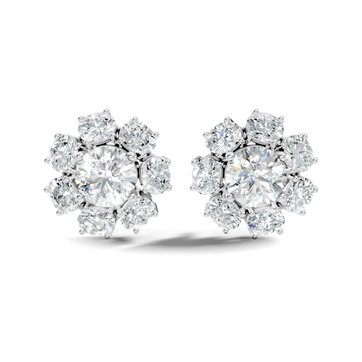 1.27Ct Pear-Cut Lab-grown Diamond Stud Studs in 10K White Gold