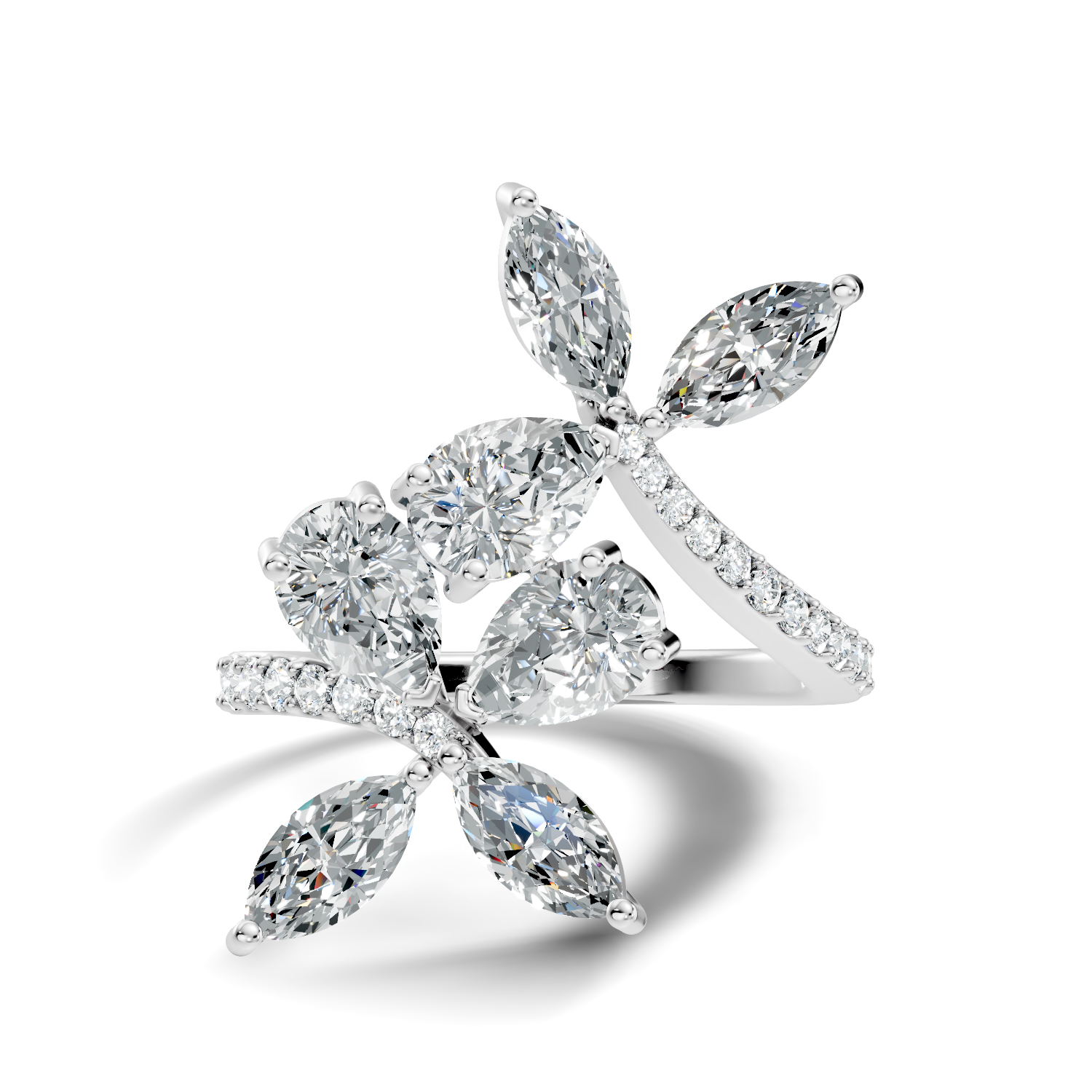 Round-Cut Lab-grown Diamond Antique Ring in 10K Rose Gold