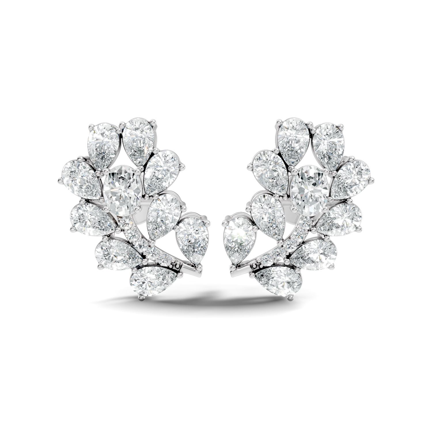 Round-Cut Lab-grown and Labgrown Diamond Vintage Studs in 10K Rose Gold