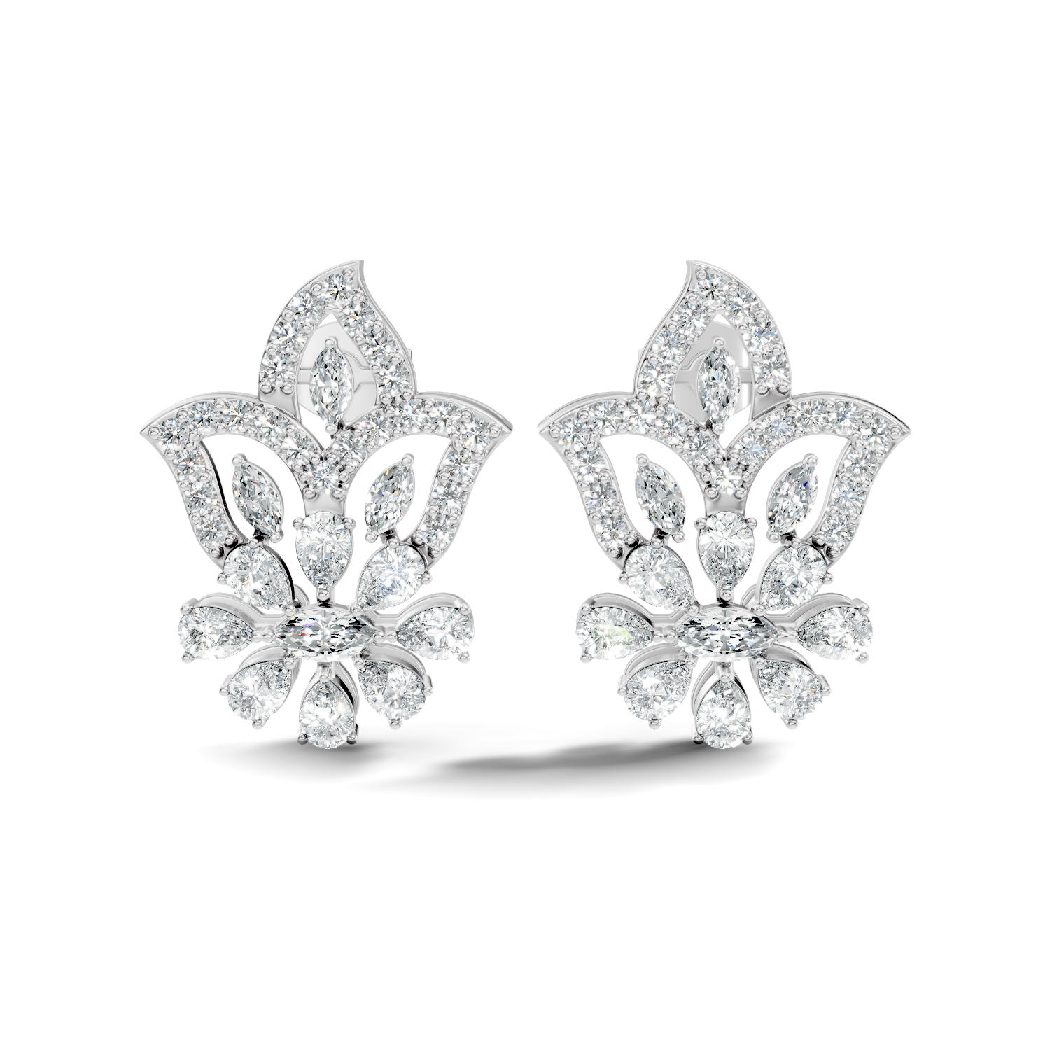 Round-Cut Lab-grown Diamond Stud Earrings in 10K Rose Gold