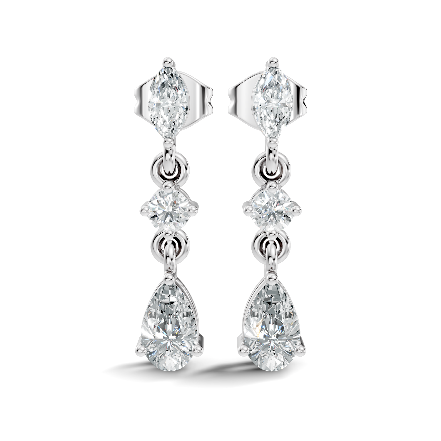 1.75Ct Oval-Cut Lab-grown Diamond Stud Earrings in 10K Yellow Gold