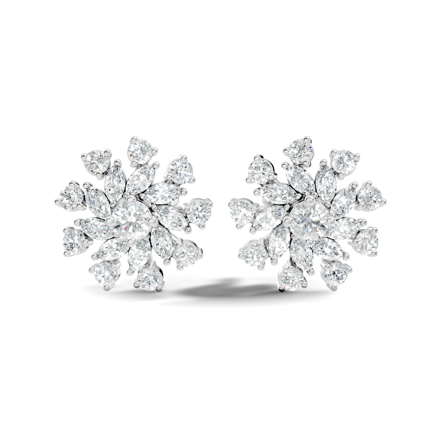 1.70Ct Marquise-Cut Lab-grown Diamond Earrings in 10K Yellow Gold
