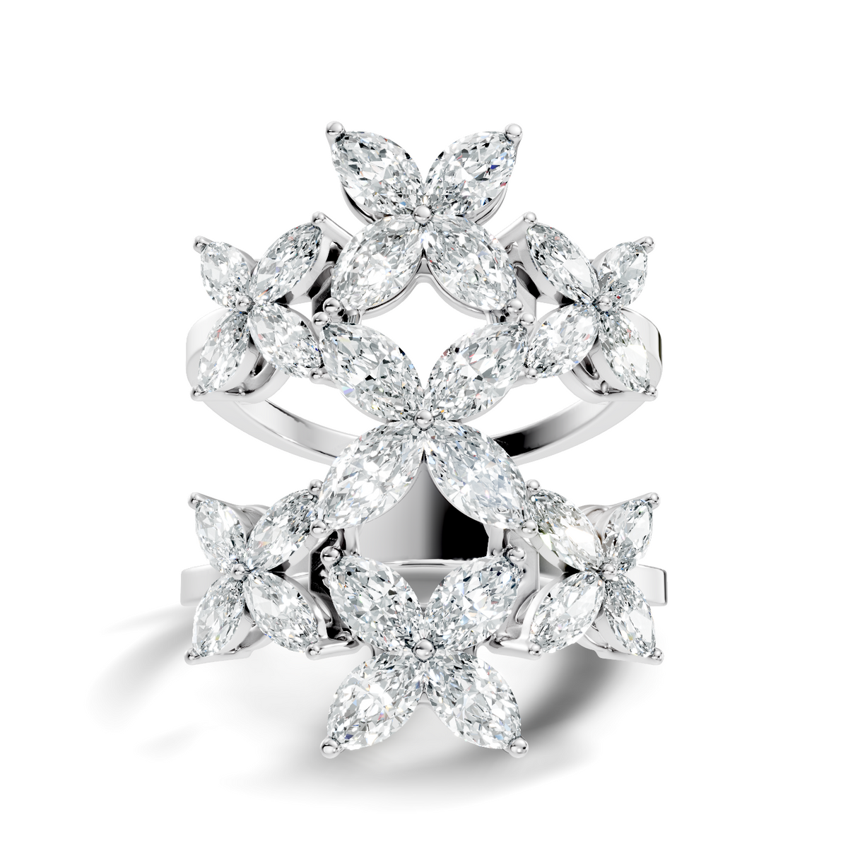 1.54Ct Pear-Cut Lab-grown Diamond Vintage Ring in 10K Rose Gold