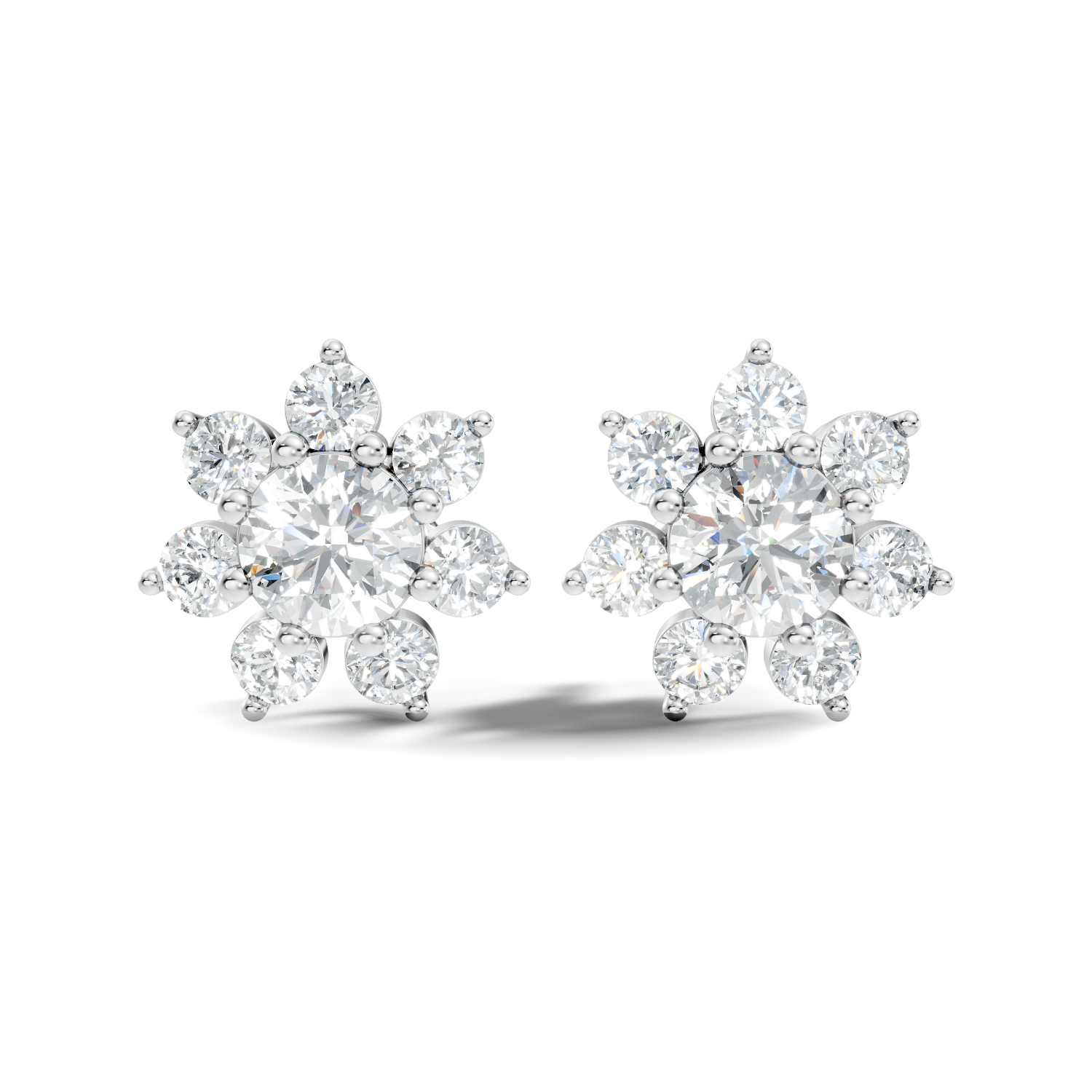 Pear-Cut Lab-grown Diamond Antique Studs in 10K Rose Gold