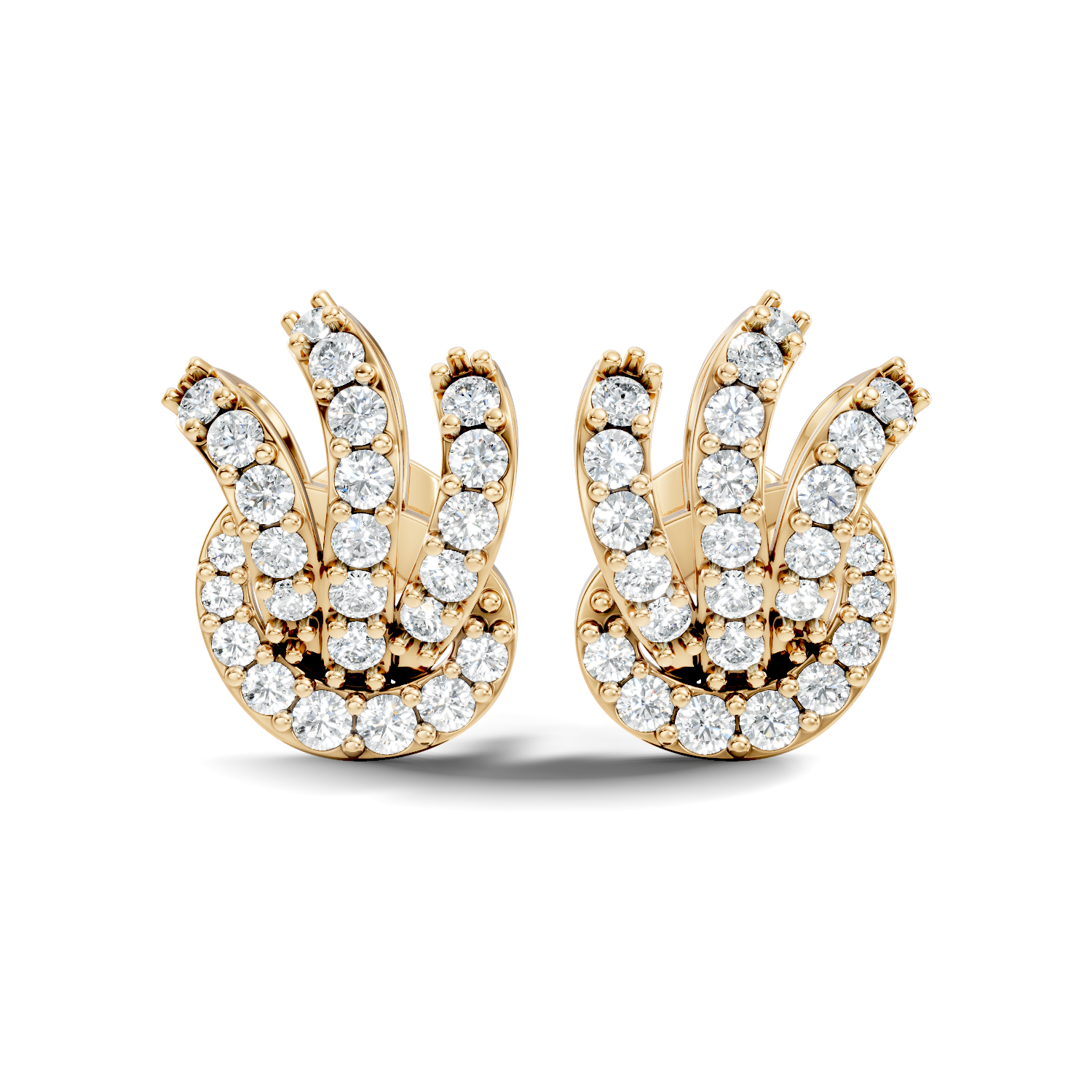 2.00Ct Oval-Cut Lab-grown Diamond Vintage Earrings in 10K White Gold