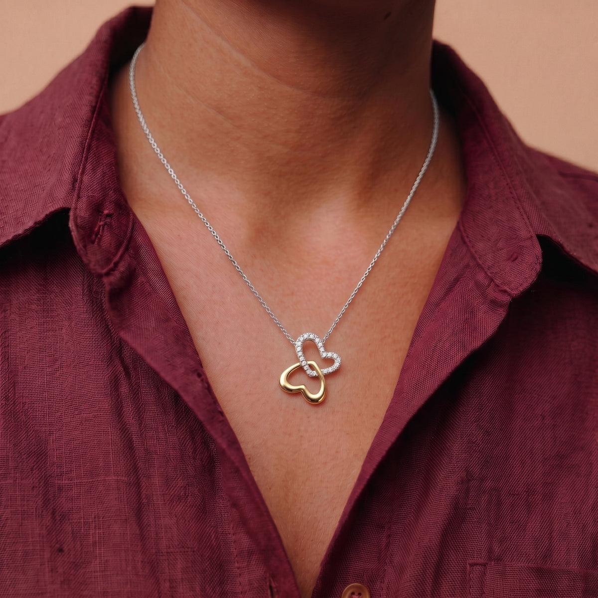 Louise Soulmate Butterfly Heart Necklace
