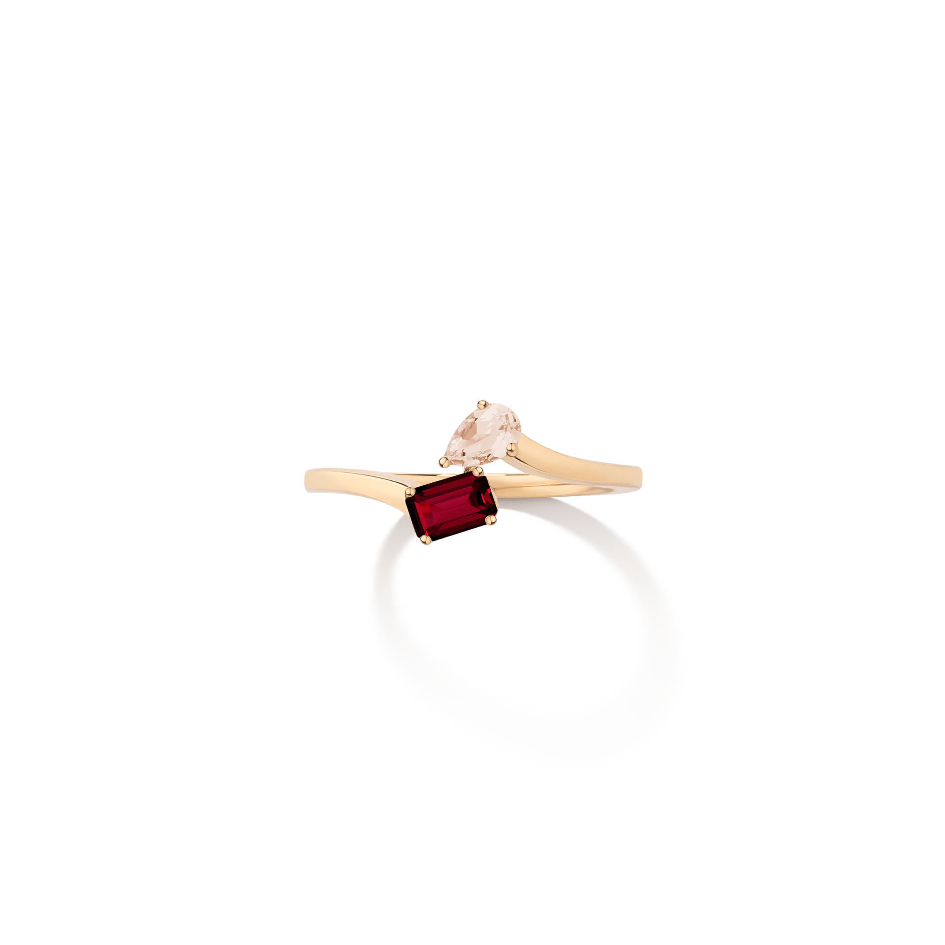 Toi et Moi Gemstone Mini Heirloom Ring