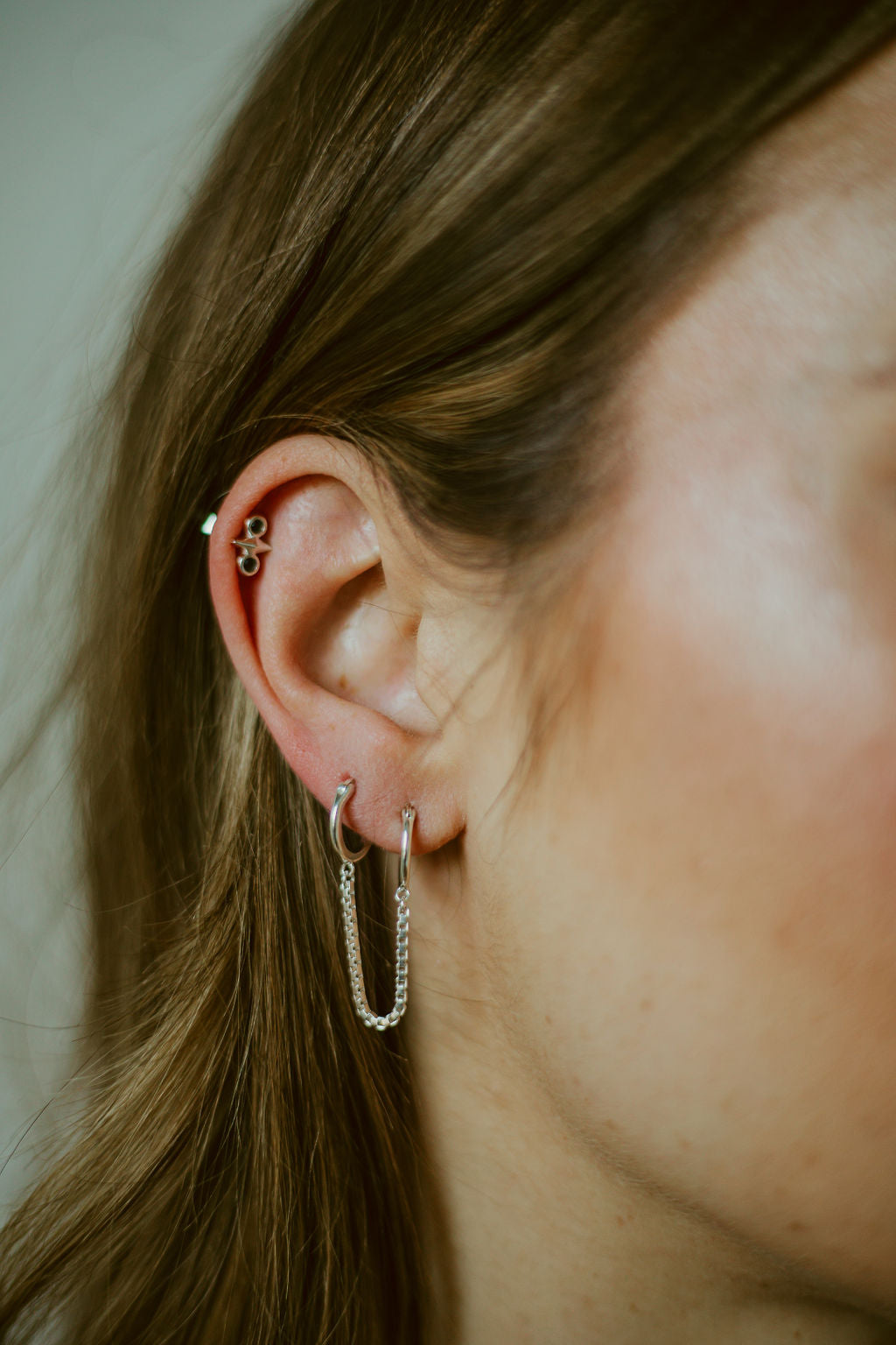 Girlfriend Hoop Earrings - Silver
