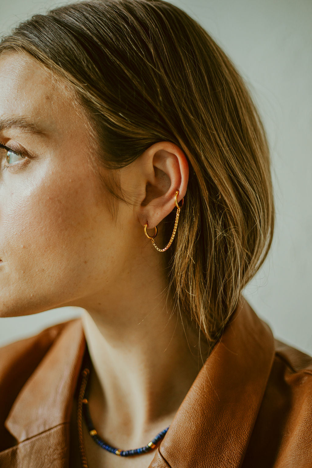 Girlfriend Hoop Earrings - Gold