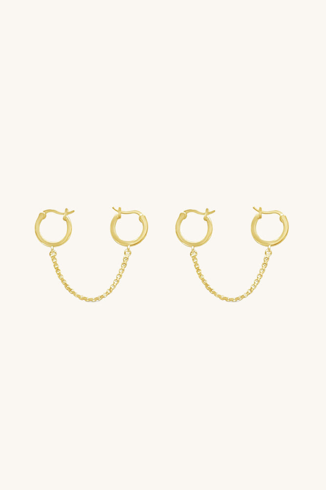 Girlfriend Hoop Earrings - Gold