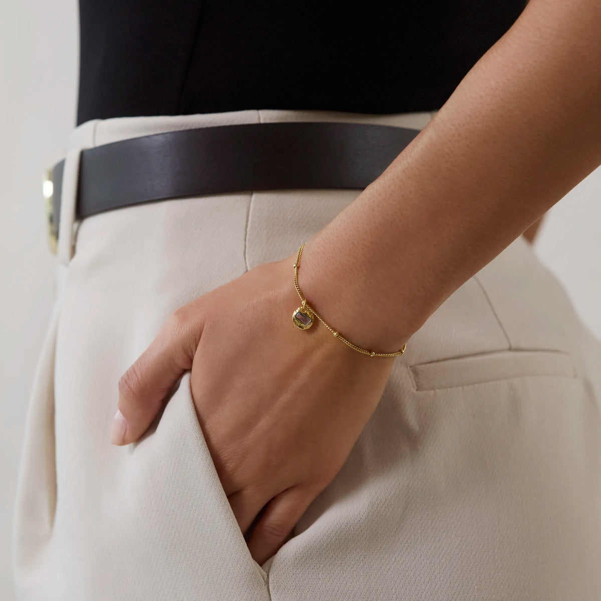 Birthstone Bracelet Gold