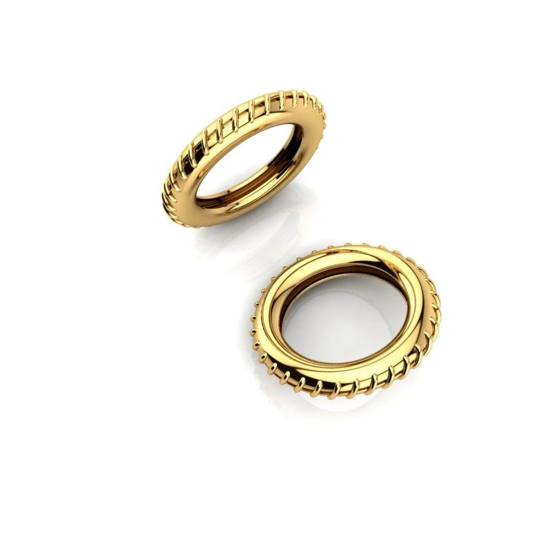 "Cord" Ring, Gold