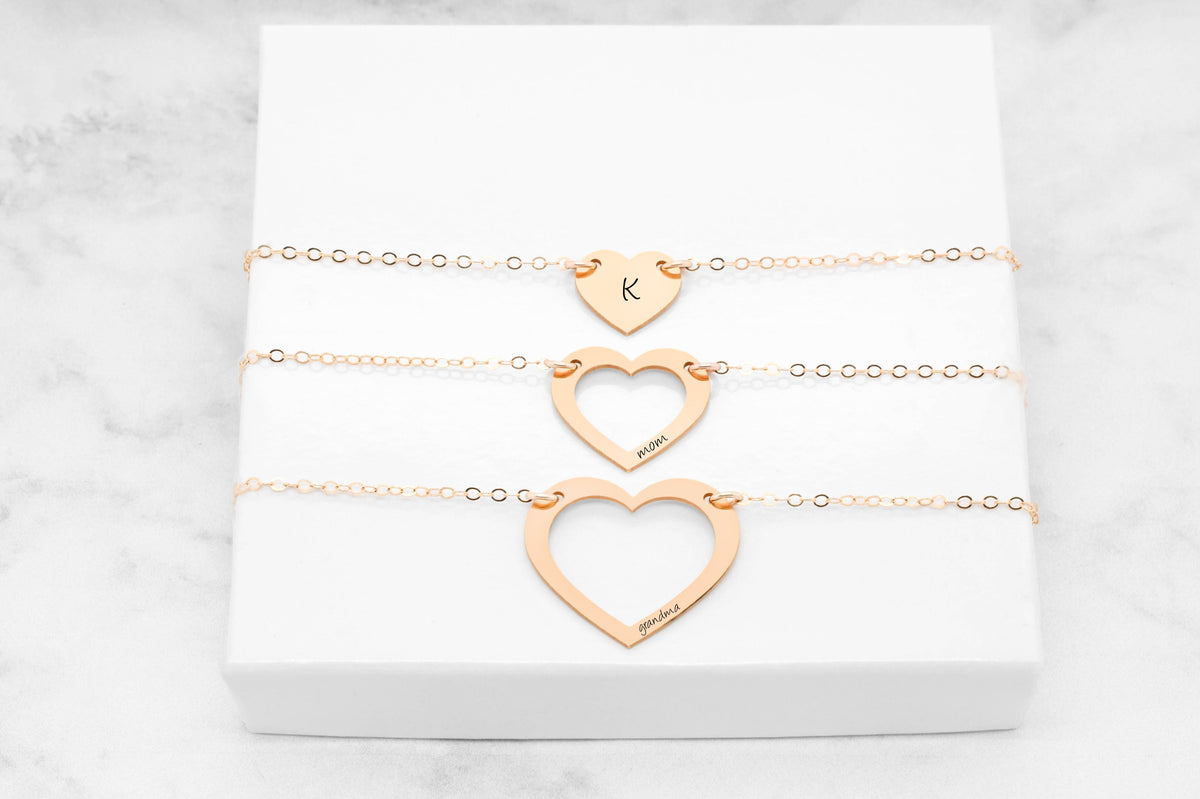 Rose Gold Three Generations Necklace