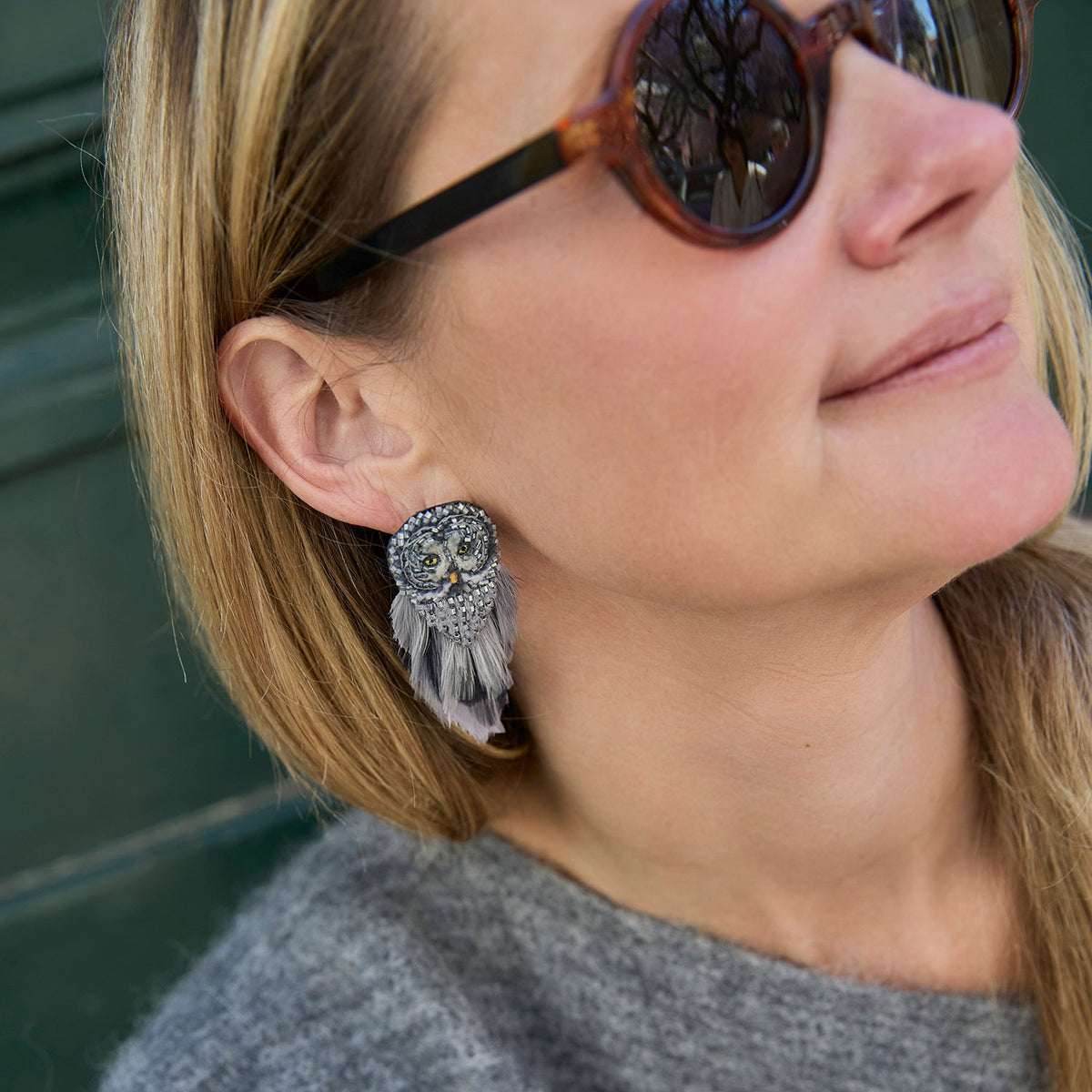 Great Grey Owl Earrings