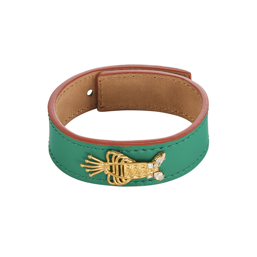 Lobster Leather Bracelet