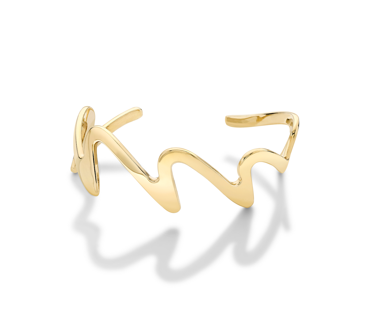 Yellow Gold Vermeil Wedeln Bangle