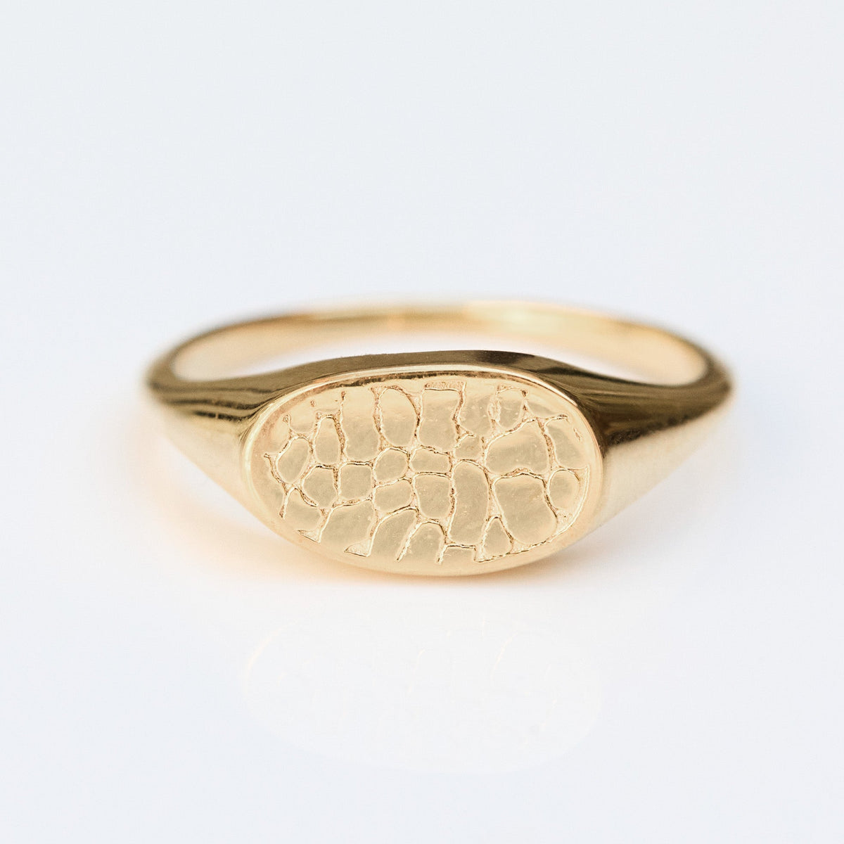 Custom Made Treasured Dog Nose Print Signet Ring