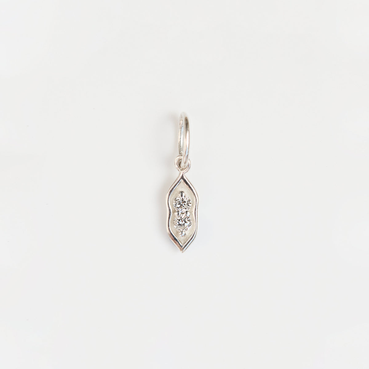 Diamond Peas in a Pod charm