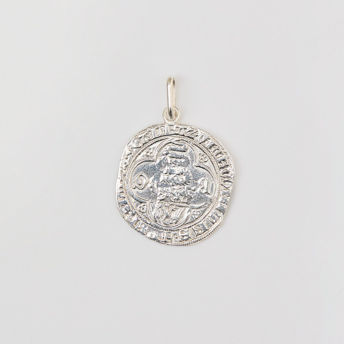 Bissona Coin Pendant For Strength & Protection