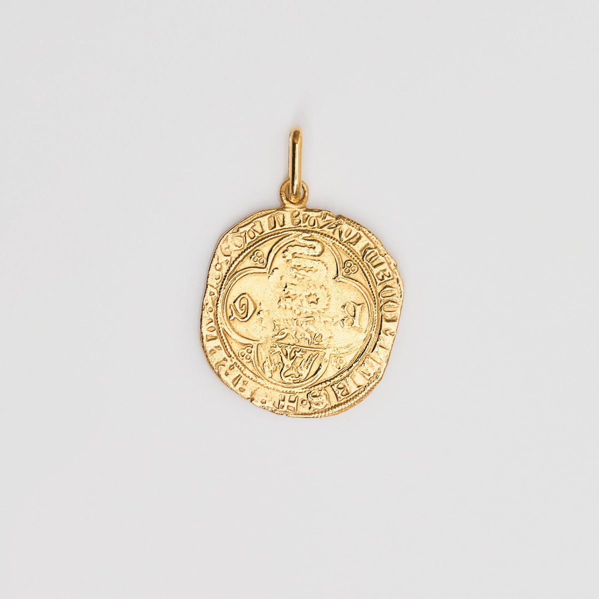 Bissona Coin Pendant For Strength & Protection